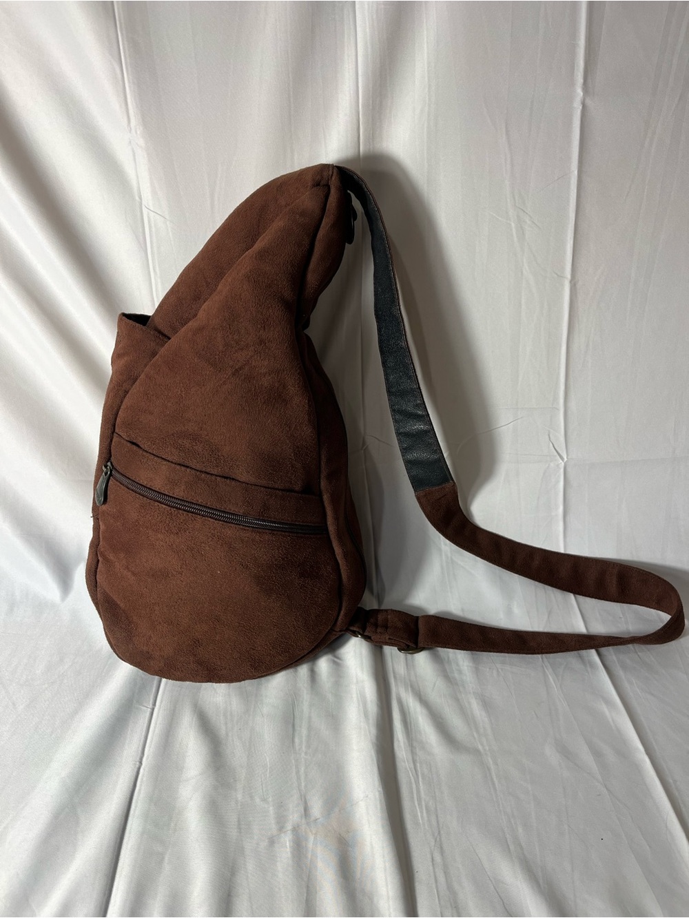 AMERIBAG Sling Bag 17” Brown Suede AMAZING!!